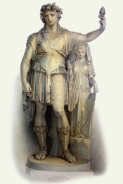 classical sculpture of emperor