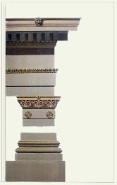 Classical Doric column capital