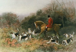 huntsman and hounds after heywood hardy