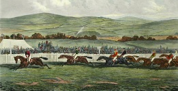 the finish, horse racing