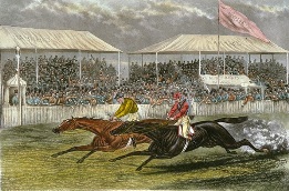Bend Or & Robert The Devil, horse racing print