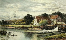 print of Streatley WaterMill, berkshire