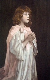 print of girl praying