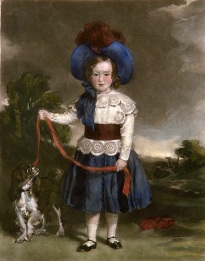 print of Lord Charles Scott with his dog
