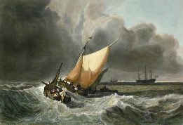 Dutch Fishing Boats, Turner, etching