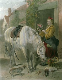 The Gardener's Daughter, after richard ansdell