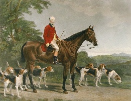 Mr Williamson, huntsman on horse