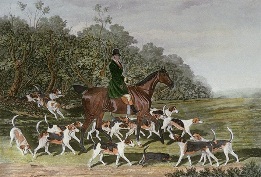 William Long, huntsman and hounds