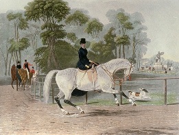 Ladies Mile, equestrian print