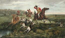 Harkaway's Famous Run, stag hunting