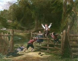 Happy As A King, victorian children playing