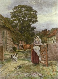 victorian farmyard scene