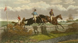 Over the Fence, racing etching