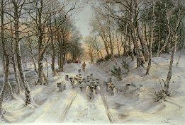 Through Calm and Frosty Air, winter scene