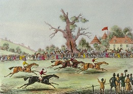 steeplechase print, the finish, St. Albans