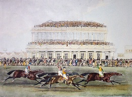 Gold Cup Race Ascot, hand coloured print