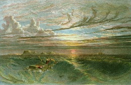 Sunset at Sea After a Storm, Francis Danby