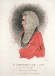 etching of red robed judge