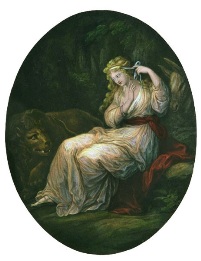 Una, woman with lion after Kaufman