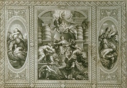 Whitehall Ceilings, engraving