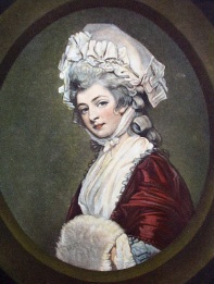 hand colored portrait of mrs. robinson
