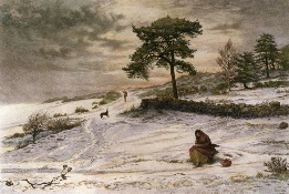 Blow, Blow Thou Winter Wind, after Millais