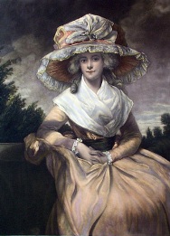 Mrs Drummond Smith, large hand colored print