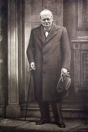 portrait of Winston Churchill