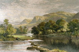 Welsh Valley, large decorative print