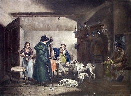 Inside a Country Alehouse, print after james ward