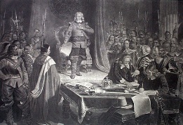 Cromwell Refusing the Crown, large etching