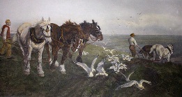 Ploughing on the South Coast, after Kemp-Welch