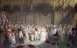 Marriage of Queen Victoria, large etching