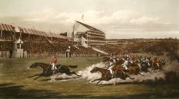 Winning Post, large horse racing print