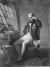portrait of Admiral Nelson at Trafalgar