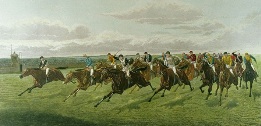 First Past The Post, large horse racing print