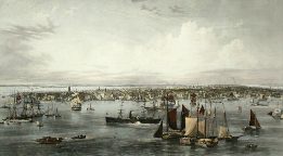 very large engraving of new york