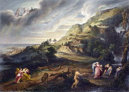 Ulisse Abordant L'ile Phecians, after Rubens