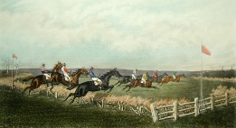 First Fence, steeplechase print