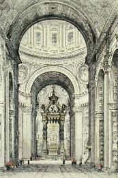 St. Peters, Rome, etching