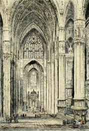 Milan Cathedral etching