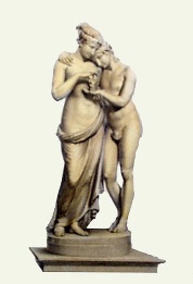 Cupid & Psyche, classical sculpture print