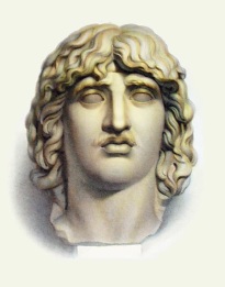 print of sculpture of classical head