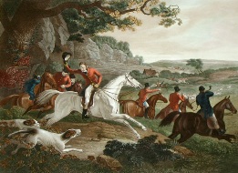 Col. Thomton, Breaking Cover, fox hunting print
