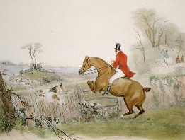 A Southerly Wind, fox hunting plate