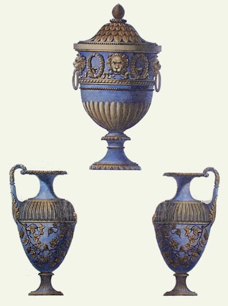 Vases - Pl. II (Blue)