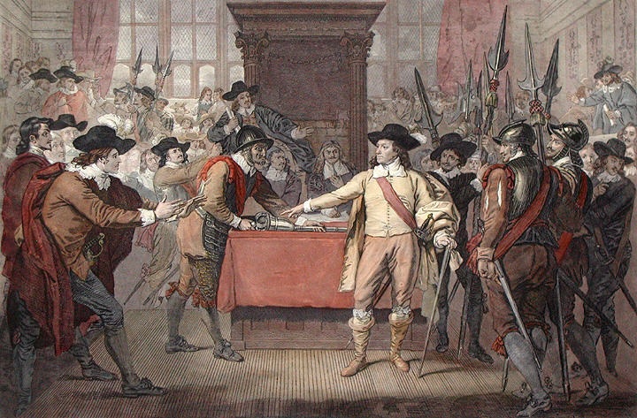 Cromwell Dissolving Parliamen