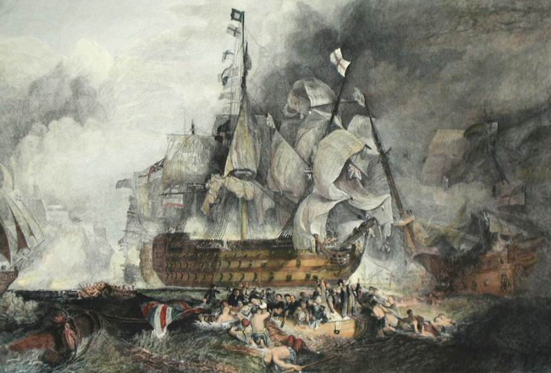 Nelsons ship Victory:Trafalga