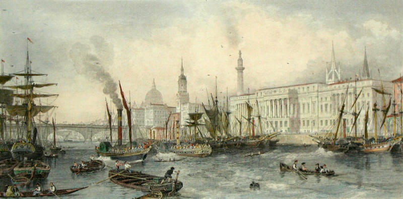 Port of London in 1839