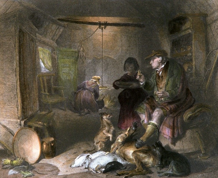 Interior of a Highlanders Cot
